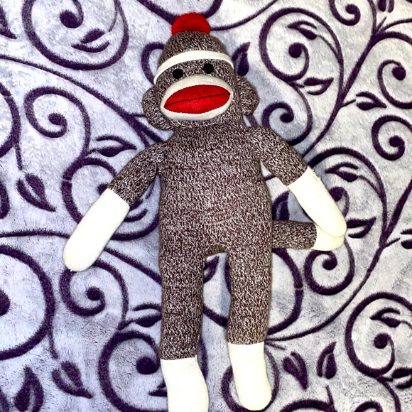 Sock Monkey small tear in arm - Picture 1 of 5